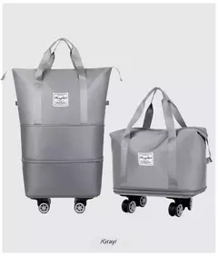 Bagagem expansível roda universal, grande capacidade, separação seca e úmida, leve, saco de armazenamento para viagens e fitness - loja online