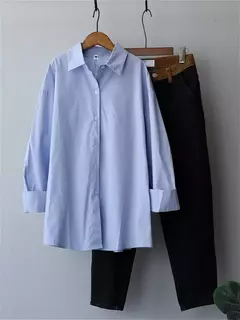 Syiwidii-Blusas grandes de manga comprida feminina, com botões, solta, casual, algodão, branco, tops elegantes, moda, 100%, 2024 - Wolf Magazine