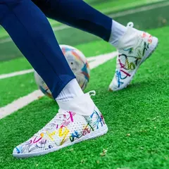 Imagem do Botas de futebol indoor para homens, chuteiras de futebol de futsal, tênis antiderrapante, sapatos infantis, novos e originais