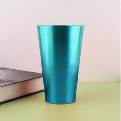 Conjunto de 6 peças 21oz/600ml barra de vidro de suco de alumínio bebida fria copo de cola copo de café reutilizável cerveja congelada cocktail copo de alumínio na internet