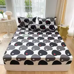 Lençol equipado 100% poliéster com elástico para colchão, lençol com quatro cantos, sem fronhas, novo produto, 1 conjunto - loja online