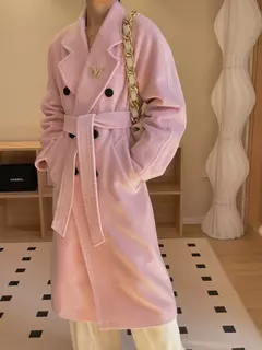 Casaco de Cashmere Camel Classic, casaco de lã de comprimento médio, novo, 101801, outono e inverno na internet