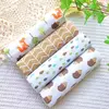 Lençóis de algodão bebê, Recebendo Cobertor Lençol do bebê recém-nascido, Cobertores Supersoft, Envoltório Swaddle Colorido, 4pcs por pacote