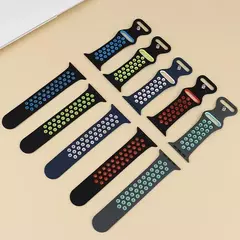 Bracelete Sport para Apple Watch, Bracelete de Silicone, iWatch Series 9, 8, SE, 7, 3, Ultra 2, 49mm, 40mm, 41mm, 42mm, 44mm - loja online