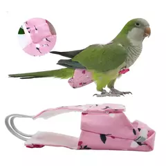 Papagaio pombo fralda terno de vôo pássaro fralda papagaio roupas para bochecha verde periquito cockatiel conure pequenos pássaros médios - loja online