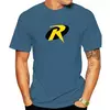 Camiseta de super-herói com Batmans Sidekick para homens e crianças, quadrinhos, logotipo Robin, moda Harajuku, camiseta clássica