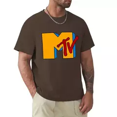 Camiseta retrô da música rap rock MTV, camiseta de manga curta Harajuku, tops gráficos 100% algodão, vintage na internet