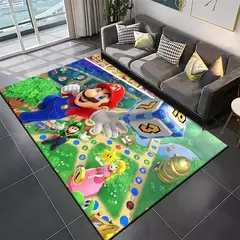 Tapete de Super Mario Bros Movie Game Area, Tapete antiderrapante, Tapete para casa, Sala de estar, Quarto, Sofá, Capacho, Decoração da cozinha, 15 tamanhos