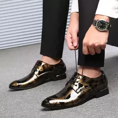 Sapato Oxford com estampa floral retrô masculino, sapatilha com cordões, alta qualidade, luxo, negócio, festa, casamento, moda