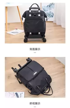 Saco De Viagem Trolley Impermeável, Saco De Bagagem De Roda Universal, Conveniente Saco De Embarque, Rolando Trolly Mala, Mochila, Bolsa - comprar online