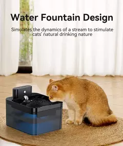 Rojeeco fonte de água automática sem fio para gatos, 2600mah, dispensador de água para animais de estimação, sensor infravermelho, fonte inteligente para animais de estimação - comprar online