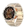 Smartwatch amoled AK59 com bateria grande para senhoras, pulseira de metal de borracha, relógio esportivo, BT Call 400mAh, moda luxuosa