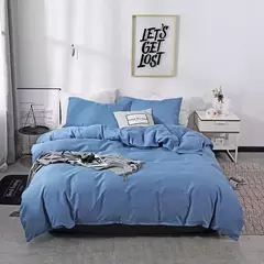 Nordic Solid Color Lixar Duvet Cover Set, Individual, Duplo, Queen, Cama King Simples, Fronha, Roupa de cama, Sem lençol, na internet