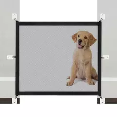 Cercas de barreira para cães de estimação, com 6 peças de gancho, rede isolada para animais de estimação, portão de escadas, novo cercadinho dobrável de malha respirável para cerca de segurança de cães - loja online