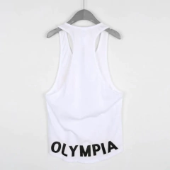 Imagem do Camisa esportiva sem mangas masculina, tops de algodão, ginásio Fitness, músculo, camiseta masculina de impressão, basquete, musculação, novo