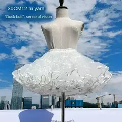 Anágua com babados multi-camadas para mulheres, saia bolha fofa, saia crinolina, sem aro, sem desossada Lolita Puffy Mini Skirt na internet