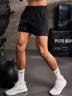 Imagem do Calções de Nylon Quick Dry para Homens, Treinamento, Corrida, Esportes, Treino, Ginásio, Calça Curta, Fitness, Tamanhos Grandes, Novo, Verão, 2022