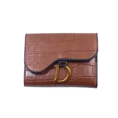 Pequena bolsa de couro para mulheres, bolsa de cartão, embreagem, grampo de dinheiro, pequena, moda, marca de luxo, fêmea - comprar online