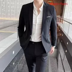 Terno de escritório formal masculino, terno fino casual masculino, vestido de noiva, moda boutique, monocromático, colete noivo, noivo