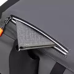 Alta Qualidade PU Couro Waterproof Men's Laptop Mochila Grande Computador Mochila para Negócios Urban Man Mochila Carregamento USB - comprar online