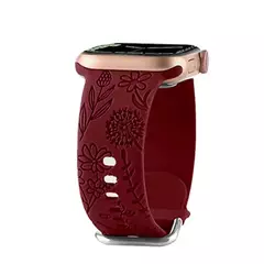 Pulseira de Silicone para Apple Watch, Mickey, Disney, Faixa Floral Gravada, Cute iWatch Series 9, 8, 7, 6, 5, 4, 3, 2, SE, 41mm, 40 milímetros, 38 milímetros - comprar online