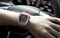 Tsar bomba tonneau relógios masculinos cristal de safira relógio de pulso vermelho à prova dwaterproof água cronógrafo data luxo presente natal para homem - loja online