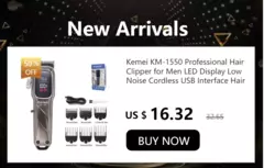 Kemei-KM-2299 Aparador De Cabelo Para Homens, Haircut Machine, Hair Clipper, Cortador Profissional, Máquina De Corte