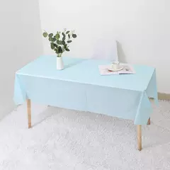 Imagem do Solid Color Party Tablecloth, Decorado com Aniversário e Casamento, Material PEVA, 1Pc, 54*72 Polegada
