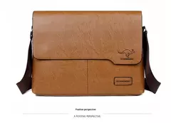 Bolsa de ombro de couro para homens Bolsa de negócios Bolsa mensageiro Bolsa lateral grande, bolsa crossbody, marca de luxo, moda, IPAD - Wolf Magazine