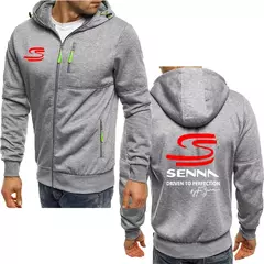Ayrton Senna-Casaco com capuz de lã extragrande masculino, moletom de algodão luxuoso, marca quente - comprar online