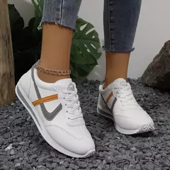 Tênis de corrida leve para mulher, tênis esportivo, tudo combina, branco pequeno, conforto, casual, moda, novo na internet