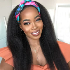 Imagem do Perucas de cabeça cabelo humano para mulheres negras brasileiro remy kinky em linha reta peruca de cabelo humano pronto para usar e ir iniciante amigável