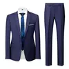 Conjunto de terno casual masculino de negócios, jaqueta masculina, blazers, calças, calças, colete, colete, moda, 2023