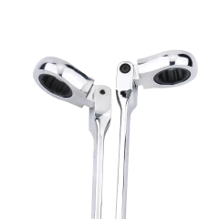 Chave de catraca de chaves, conjunto de ferramentas manuais, catraca de 72 dentes, cabeça flexível, acabamento espelhado, 6mm-27mm, reparo automático e doméstico, 1 peça - comprar online