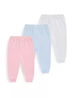 Unisex cor sólida algodão calças set, bebê recém-nascido, infantil criança calças, 3 pcs por lote - Wolf Magazine