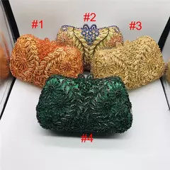 Mais recente design das senhoras bolsas de diamante crânio embreagem sacos noite feminina ladie casual corrente crossbody saco ombro sacos para festa - loja online