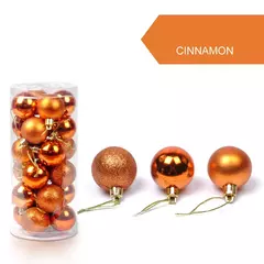 Christmas Tree Bauble Pendurado Ornamento para Decoração de Casa, Xmas Ball, Pendant Balls, Party Decor, 30mm, 24Pcs - Wolf Magazine