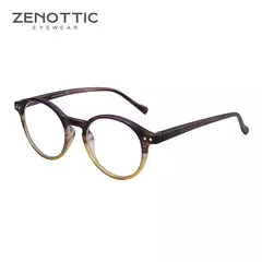 Zenottic 2024 retro óculos de leitura anti luz azul bloqueando leitores moda leve óculos feminino masculino dioptria 0 a 4.0