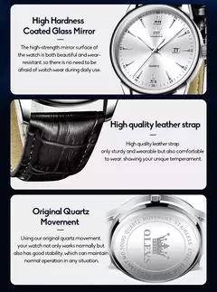 OLEVS-Relógios de luxo high-end para homens, relógios originais de aço inoxidável, marca top, relógio de quartzo, relógio manual, moda - Wolf Magazine