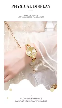 Imagem do Curren-relógio de pulso feminino 9092, luxo, elegante, pulseira de aço inoxidável, pulseira, feminino, moda, para meninas