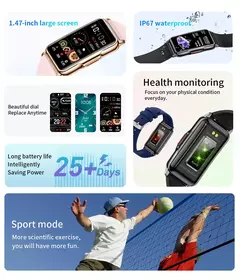 LIGE Smart Watch Mulheres Full Touch Screen Chamada Bluetooth IP67 À Prova D' Água Esportes Fitness Tracker Smartwatch Mulheres - Wolf Magazine
