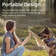 RoJECO 2 em 1 dispositivo de treinamento e antilatidos repelente ultrassônico de cães com lanterna repelente recarregável de parada de ataque para cães - comprar online