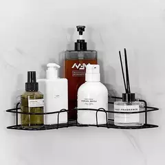 Prateleiras De Banheiro De Liga De Alumínio, Prateleira De Canto Sem Broca, Rack De Armazenamento De Chuveiro, Suporte, Organizador De Maquiagem De Banheiro, Fornecimento De Parede De Shampoo - comprar online