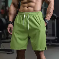 UETEEY-Calças curtas finas leves para homens, shorts masculinos com cordão, desgaste de ginástica, corrida, agachamento, fitness, secagem rápida, quente - comprar online