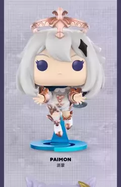 Edição genuína funko pop genshin impacto keqing, paimon anime personagem ação desktop decoração em veículo modelo colecionável - loja online