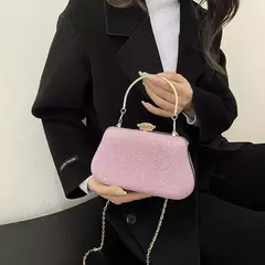 Saco de noite luxuoso para mulheres, alto design, banquete de festa, saco de glitter para senhoras, embreagem do casamento, bolsa de ombro, bolsa de corrente, marca
