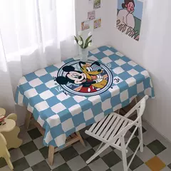Toalha De Mesa Mickey Mouse Dos Desenhos Animados Da Disney Para Crianças, Mesa De Jantar Americana, Toalha De Mesa De Café Retro, Toalha De Mesa Quadrada - loja online