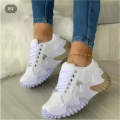 Tênis de lona alta para mulheres, tênis, com renda, respirável, casual, correndo, plataforma, meninas, vulcanizado, outono, moda na internet
