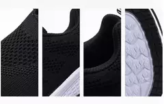 Mulheres tênis casuais moda malha respirável sapatos planos ao ar livre confortável antiderrapante sapatos de caminhada tenis feminino - comprar online