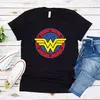 Mulher t-shirt com design de super-herói mulher, t-shirt da mulher, presente do dia das mães